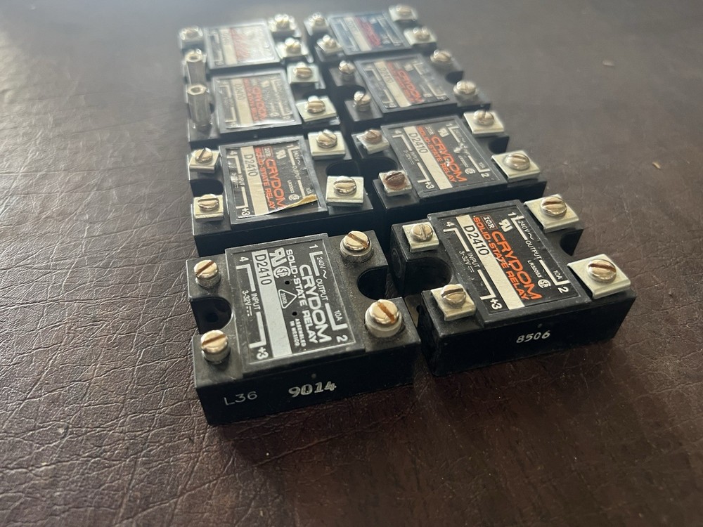 Lot of 8 Crydom D2410 Solid State Relays