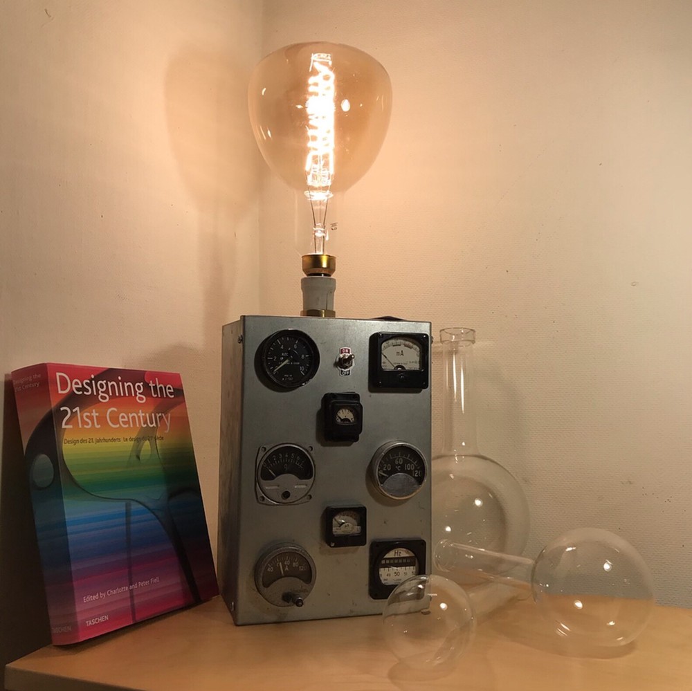 ‘Test Lab’ Upcycled feature lamp
