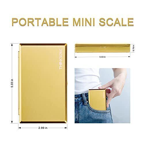 THINKSCALE Milligram Scale, 50g/0.001g Digital Pocket Scale, Mini Gram Scale