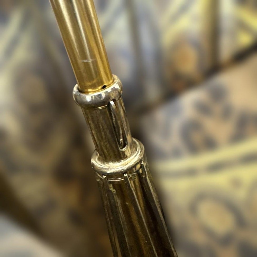 Versace Leopard Print Long Umbrella Metal Frame Decorative Handle Authentic