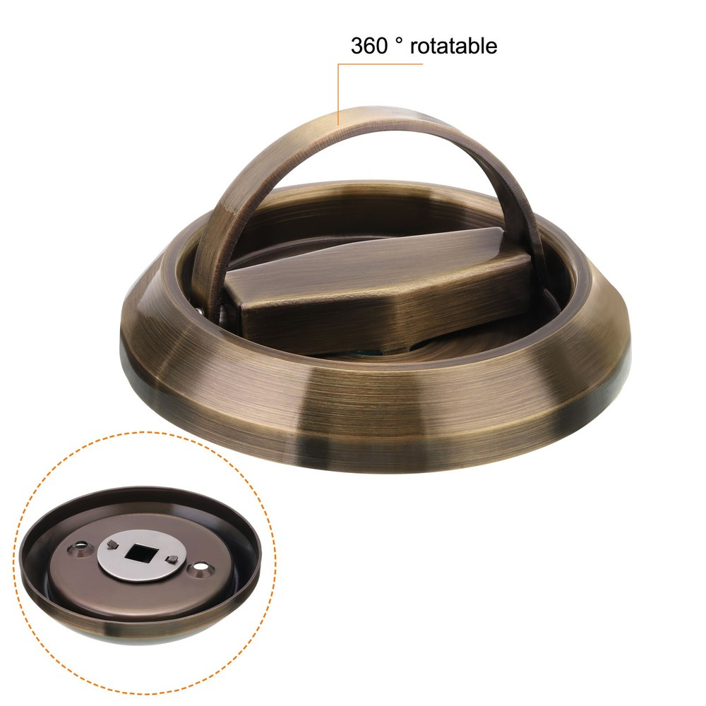 Round Pull Ring, 1pcs 3" - Stainless Steel Ring Flush Pull with Screws (Bronze)