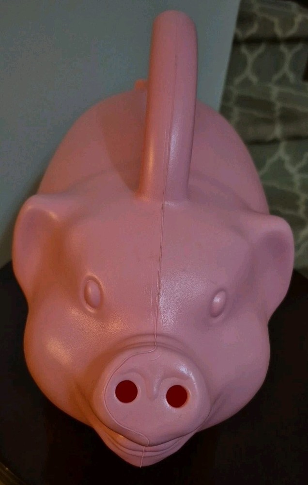 Babs Pink Plastic Pig Watering Can Garden Tool