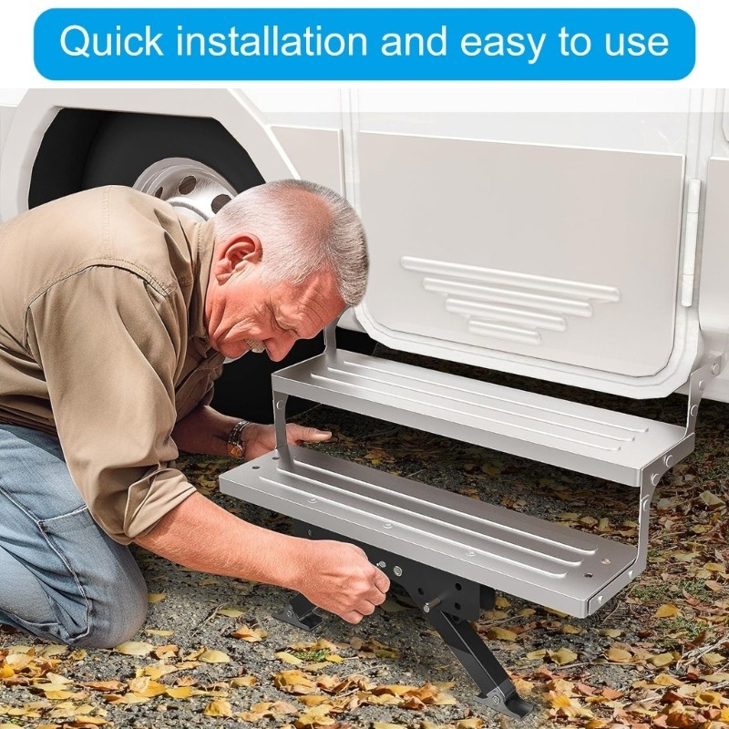 Height Adjustable Step Stabilizer Foldable Step Stabilizer Rustproof