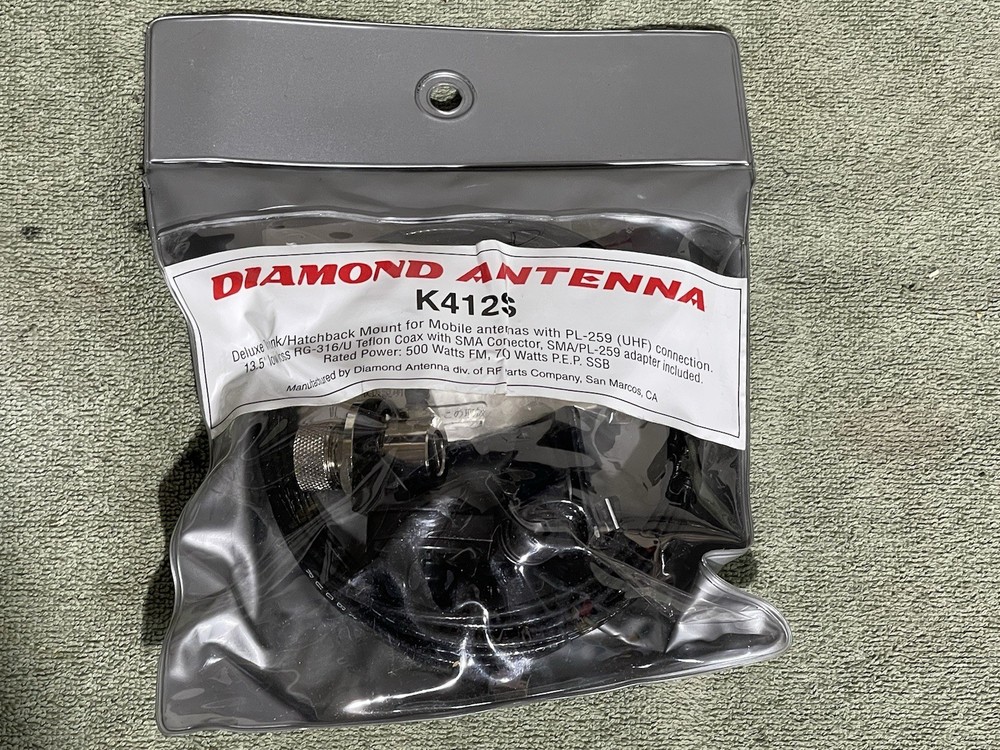 Diamond Antenna K412S Deluxe Trunk/ Hatchback Mount - NEW