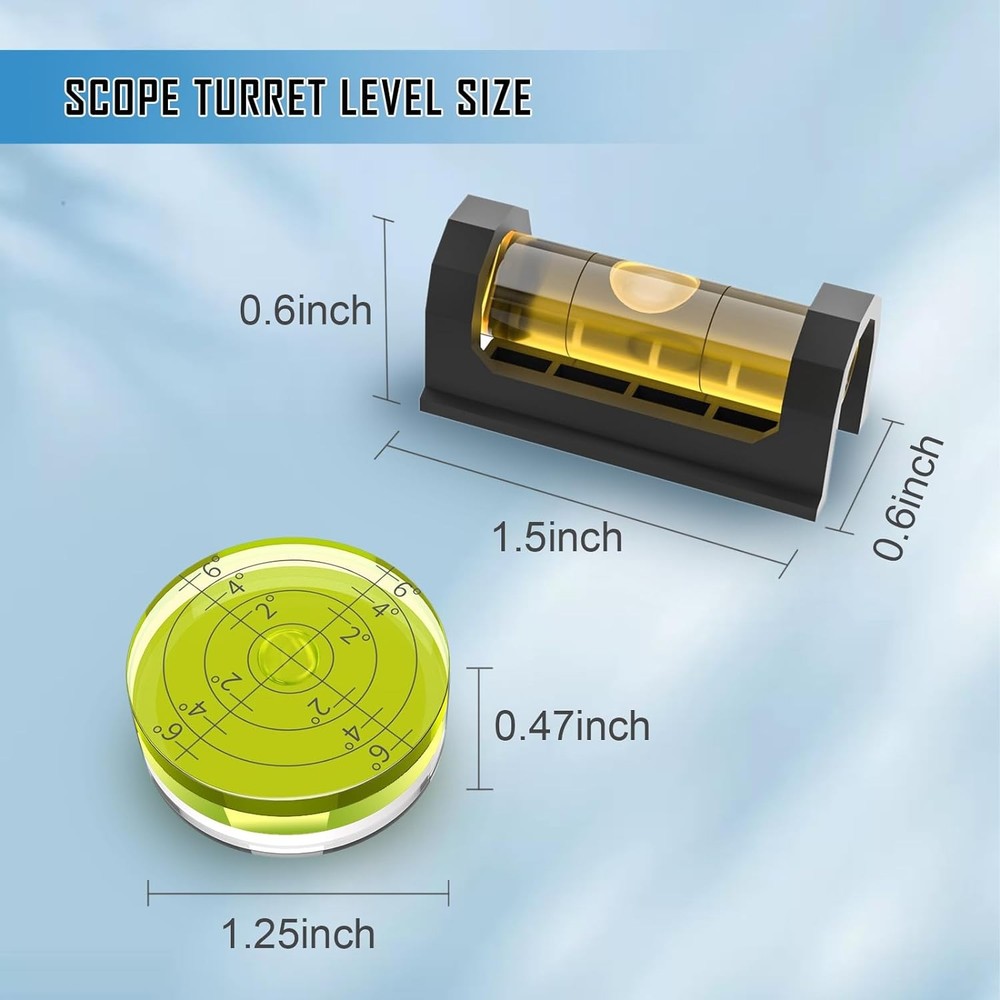 Professional Magnetic Scope Leveling Kit bubble level Tool Brown