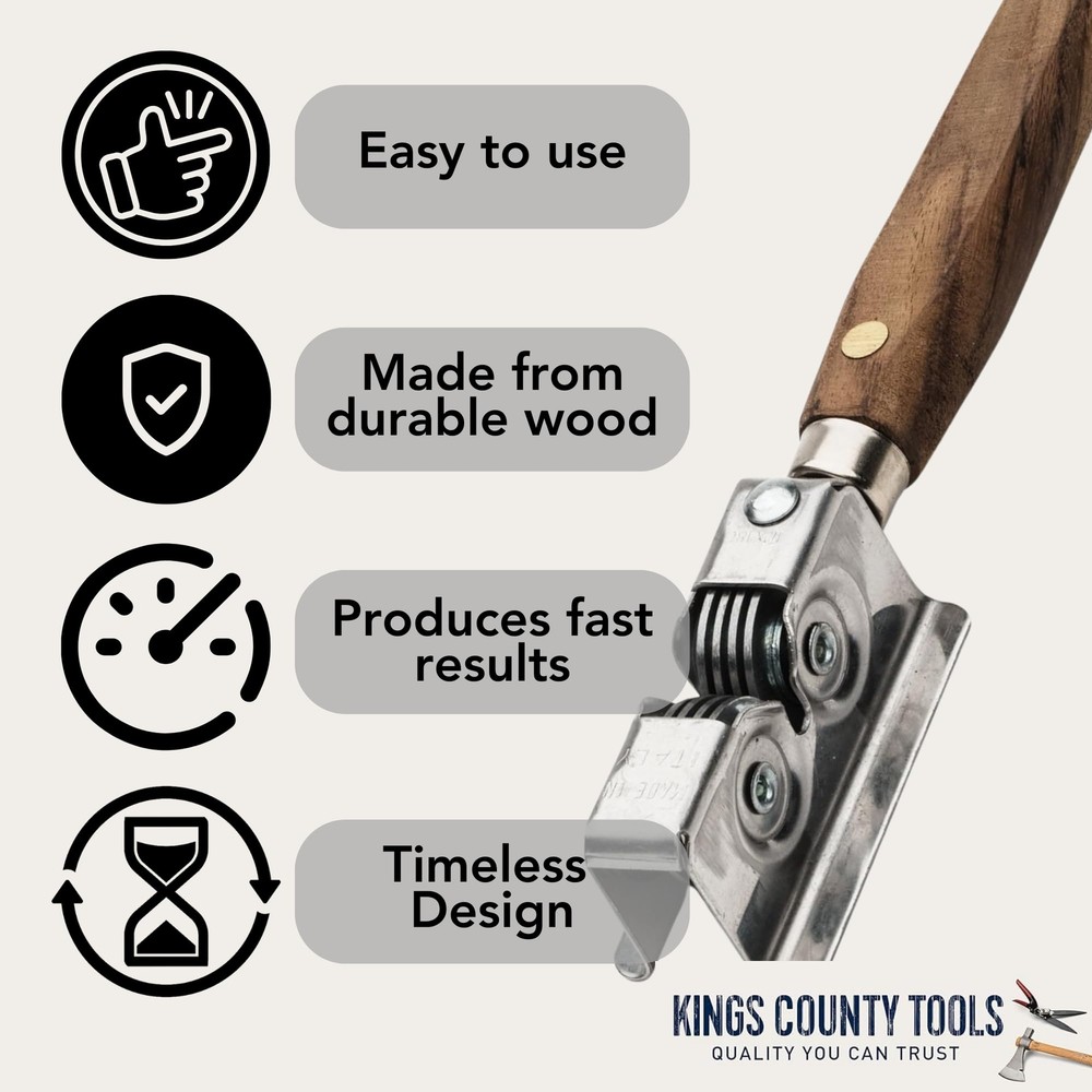 Handheld Manual Knife Sharpener | Rotating Steel Wheel Sharpening Discs | Per...