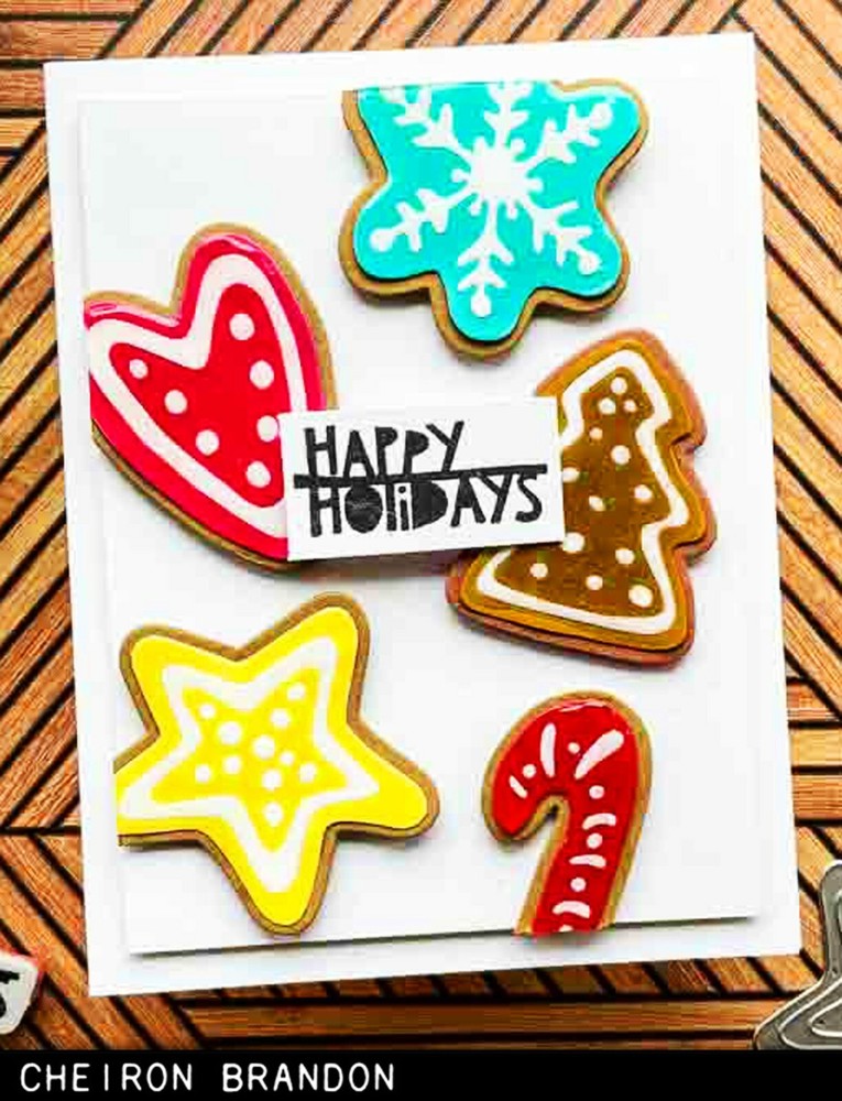 Sizzix Thinlits Christmas Cookies #665566 14pk set Retail $21.99 Tim Holtz