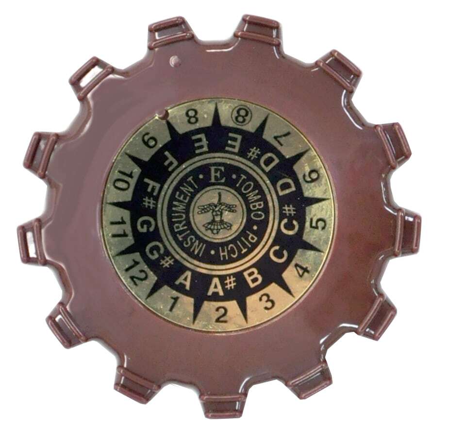TOMBO P-13E E Scale Chromatic Pitch Pipe Sturdy Compact Brass Construction