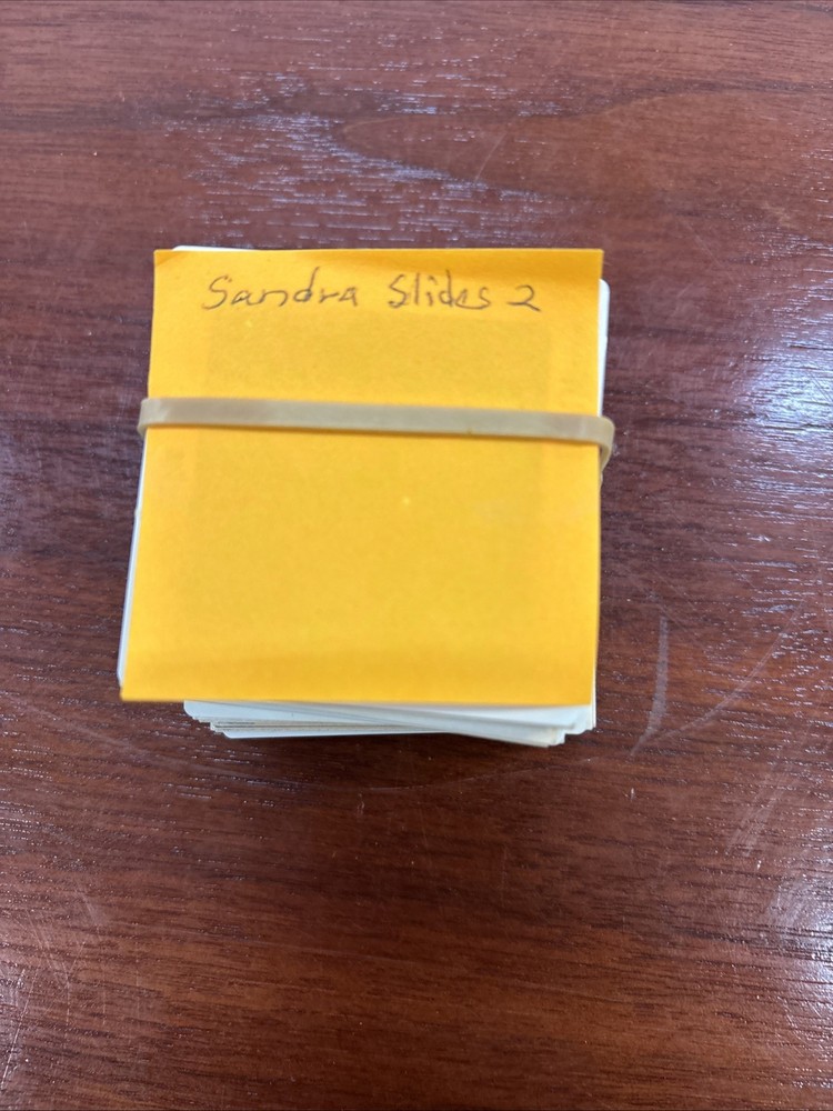 Vintage 35mm Slide Storage Case With Slides **Untested