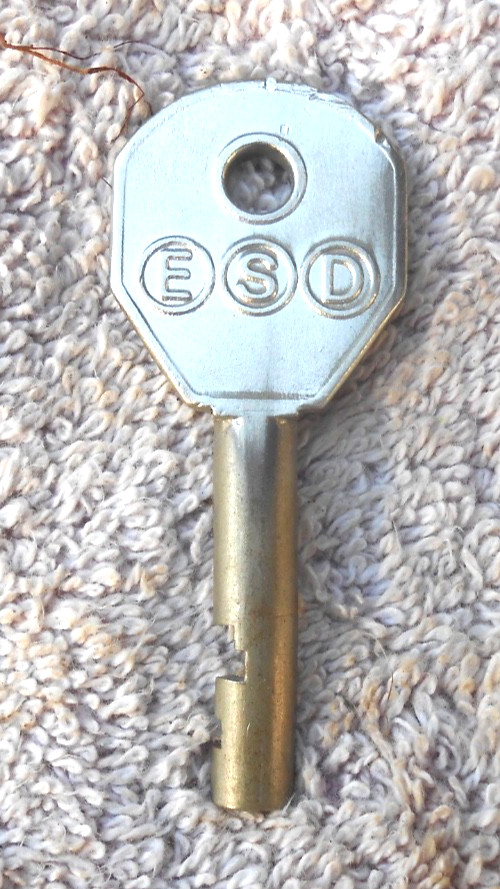 (1)  ESD Laundry Coin Box Key DG3364