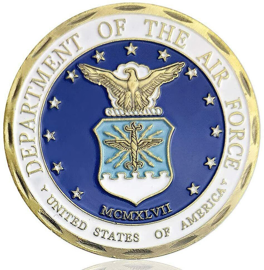 Collection Challenge Coin U.S.AF Core Values Air Force Military Keepsake