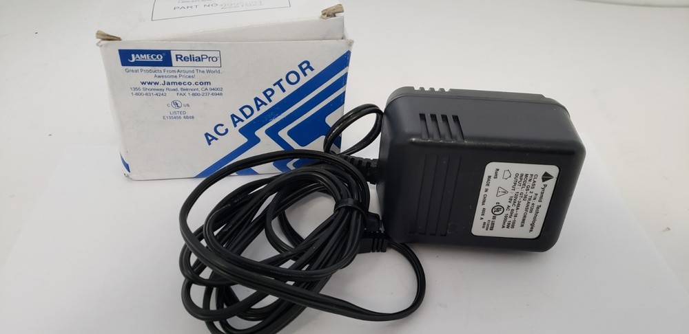 PYRAMID TECHNOLOGIES GT-348A-18-1000 AC ADAPTOR, CLASS 2 TRANSFORMER, 120V, NIB