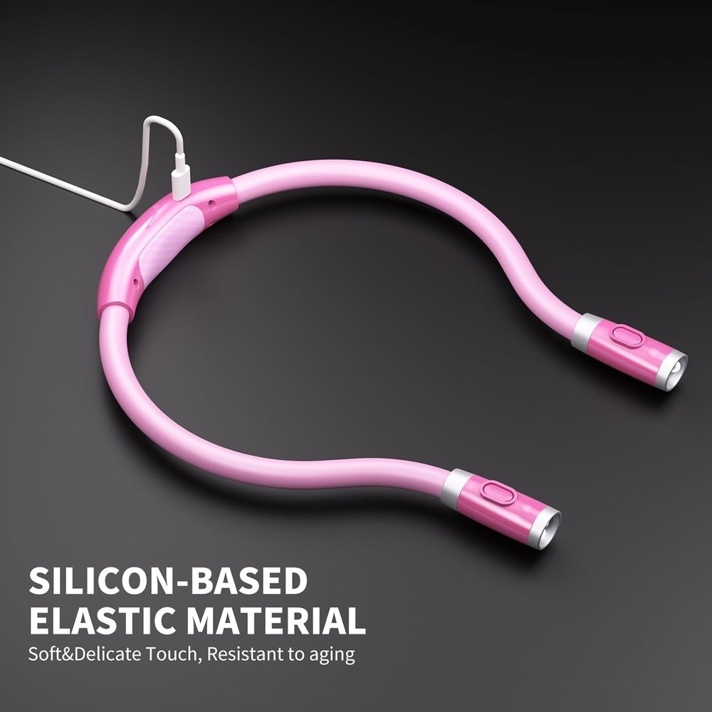 Versatile 3-Color Neck Reading Light - Ideal for Night Reading and DIY Projects