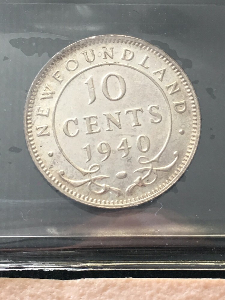 1940 ICCS Graded Newfoundland, ¢10 Ten Cent, **MS-64**