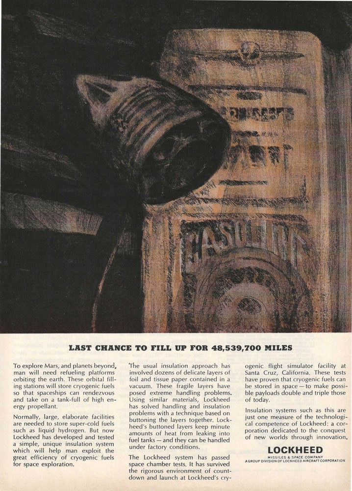 1965 Lockheed Missiles & Space Co. Print Ad ~ Space Exploration ~ Space Capsule