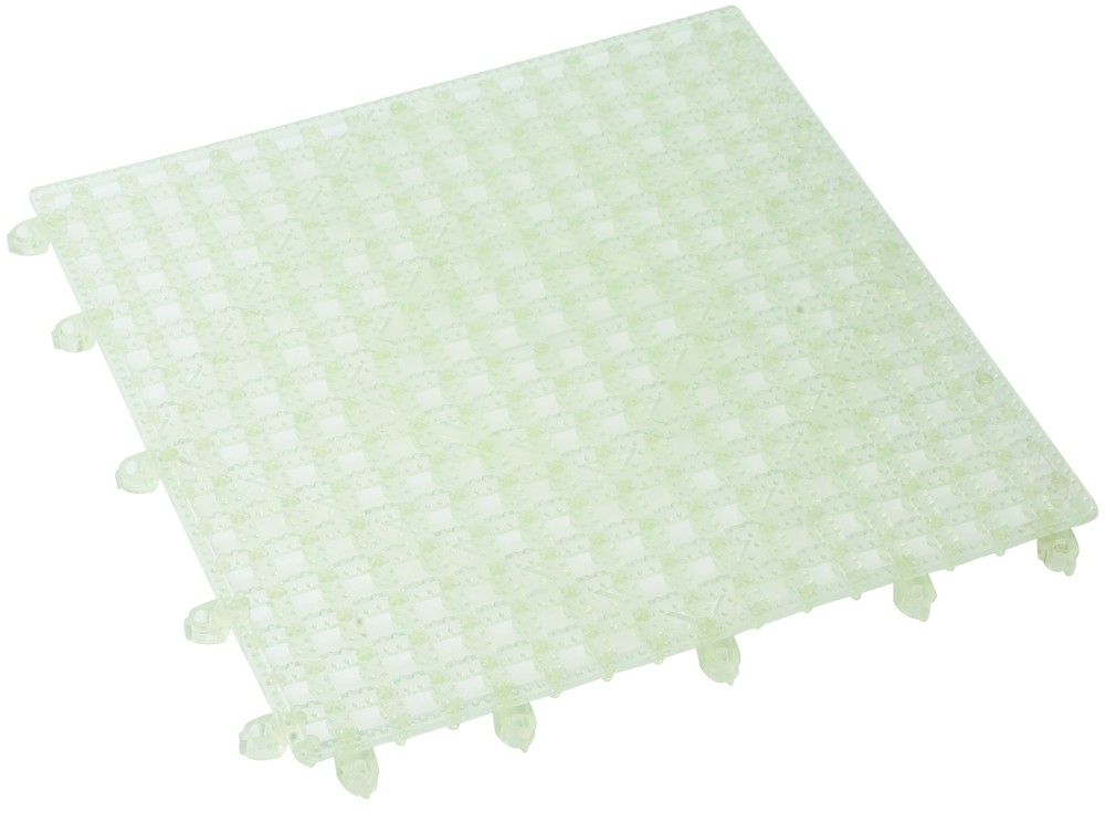 Bar Mat, Interlocking, 12" x 12", Clear (12 Each)