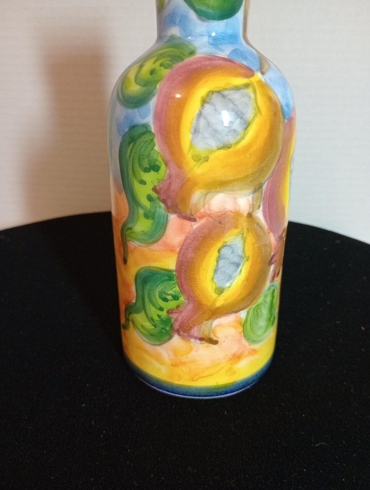 hand painted Grease vase AM Small 7 "