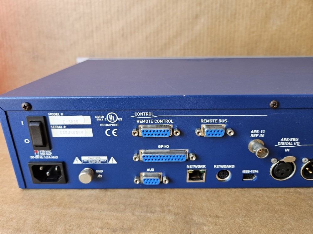 POWERS ON- 360 SYSTEMS DigiCart E E-3000 Ethernet Audio Network Recorder