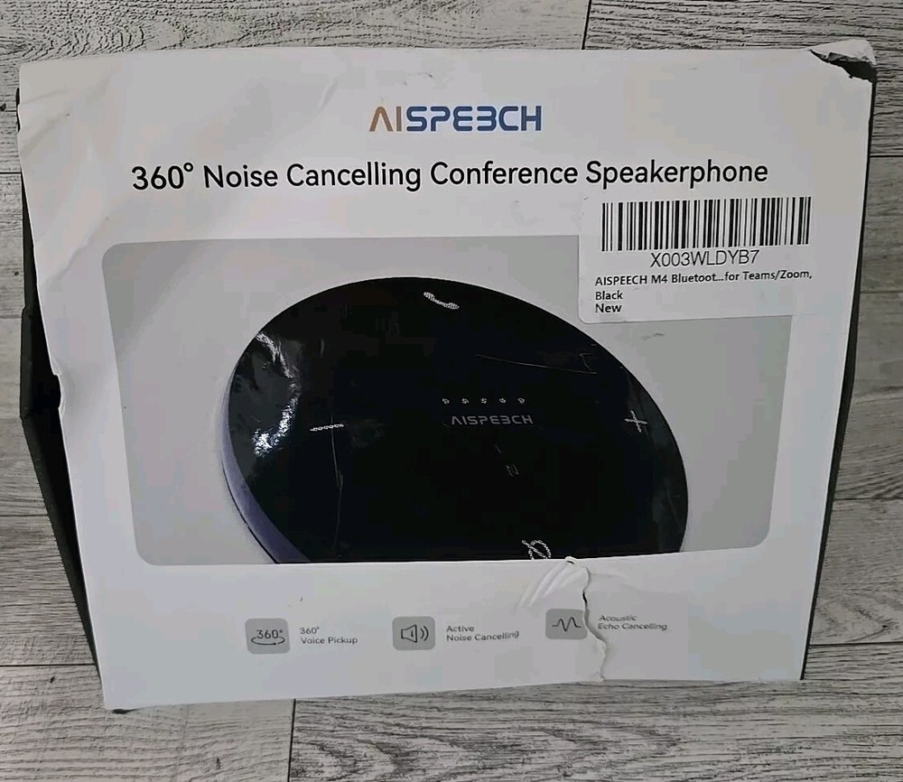 360 Noise & Echo Cancelling AIMIC-m4 Conference Speakerphone AISPEECH