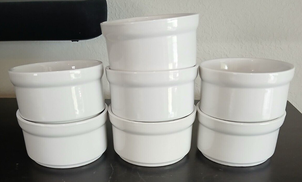 Mainstays Stackables Stoneware White Round Ramekin 4"