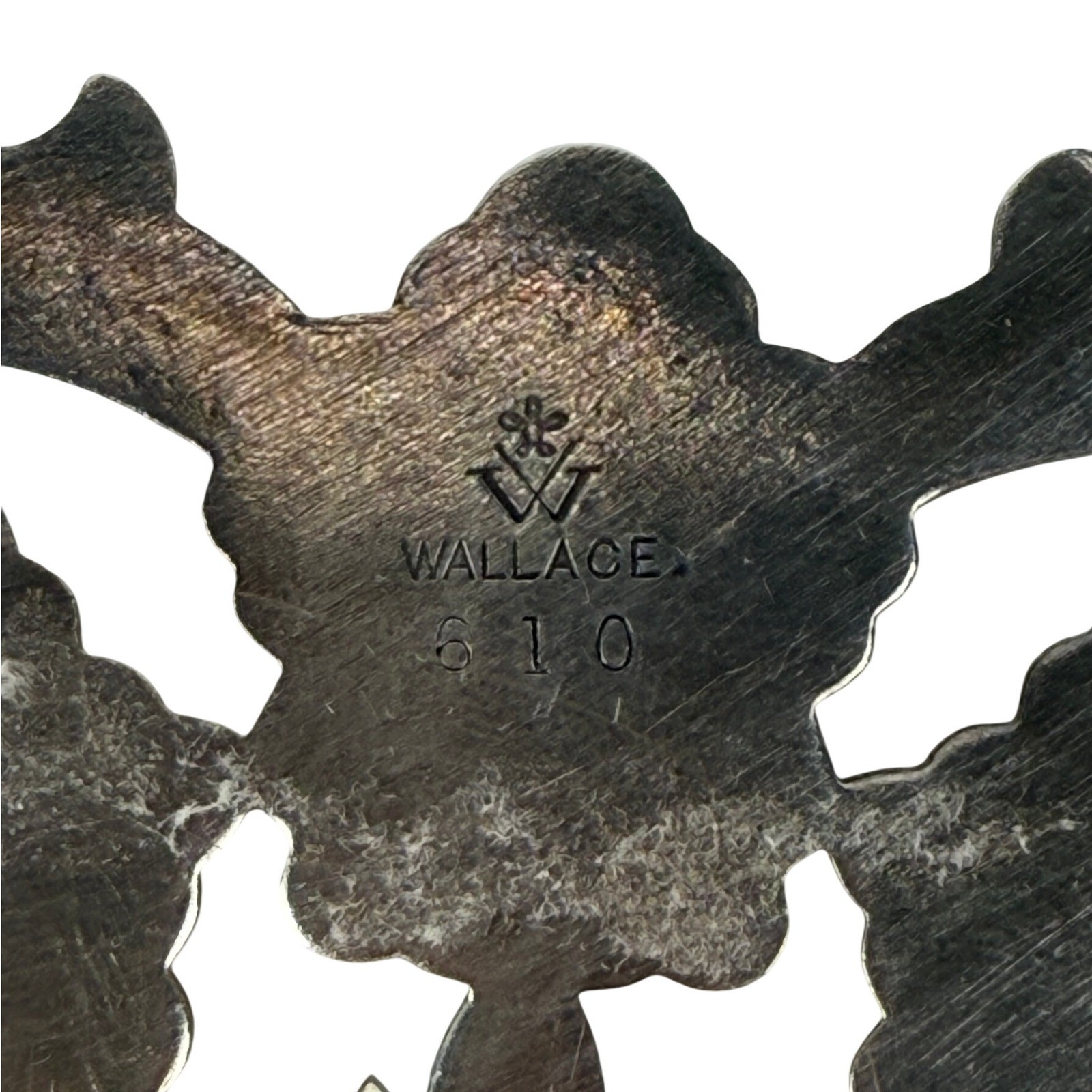 Vtg Wallace Tea Light Food Warmer Silverplate Hollowware 610 6 1/4 discontinued