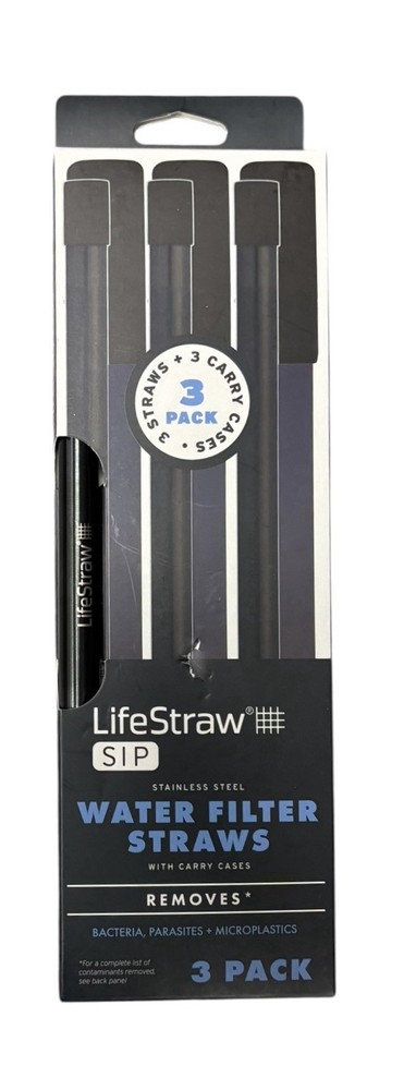 LIFESTRAW SIP 3 PACK Water Filter Straws