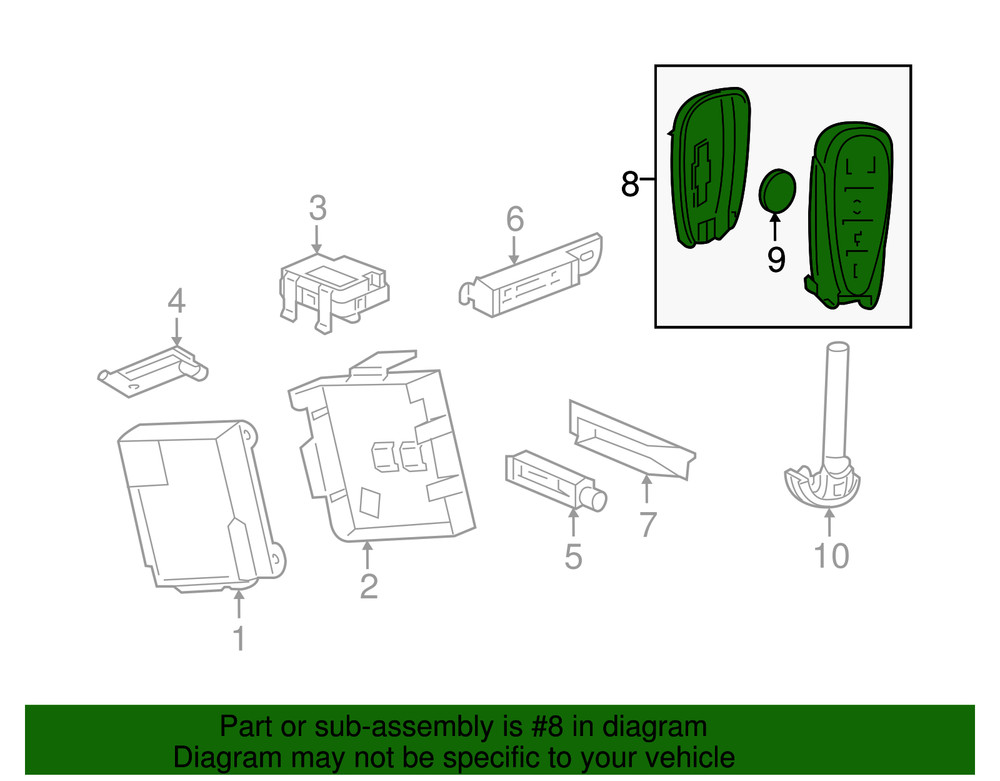 Genuine GM Transmitter 13547792
