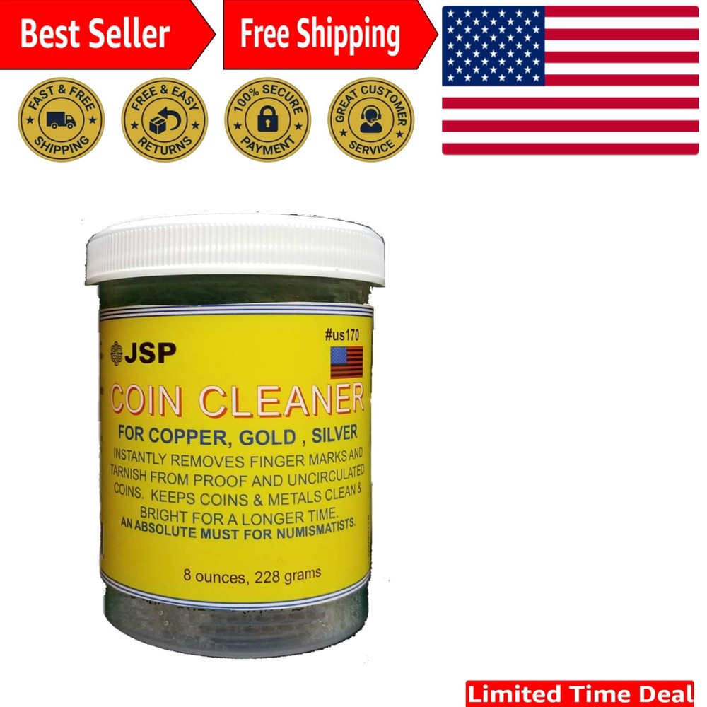 Professional Quality Coin Cleaning Solution - Compact & Lightweight (7.69 oz)
