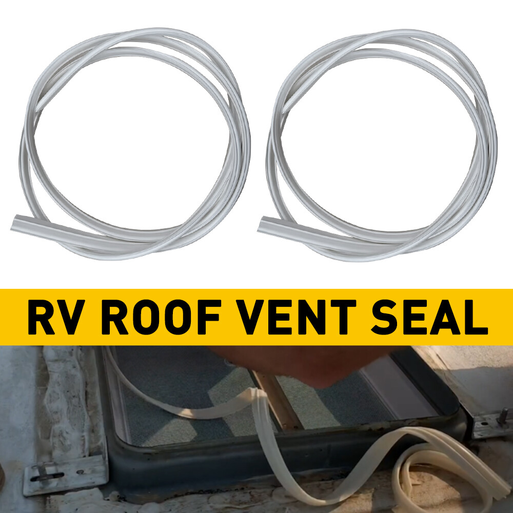 2 Pack For RV Roof Vent Seal 51" TPE Rubber Camper Vent Fan Gasket Replacement