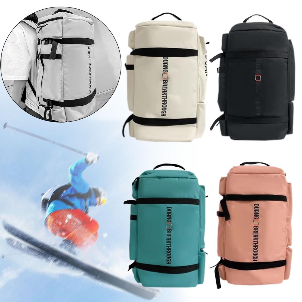 Ski Backpack Ski Boot Bag Overnight Backpack Skiing Bag Comfortable Stylish Ski