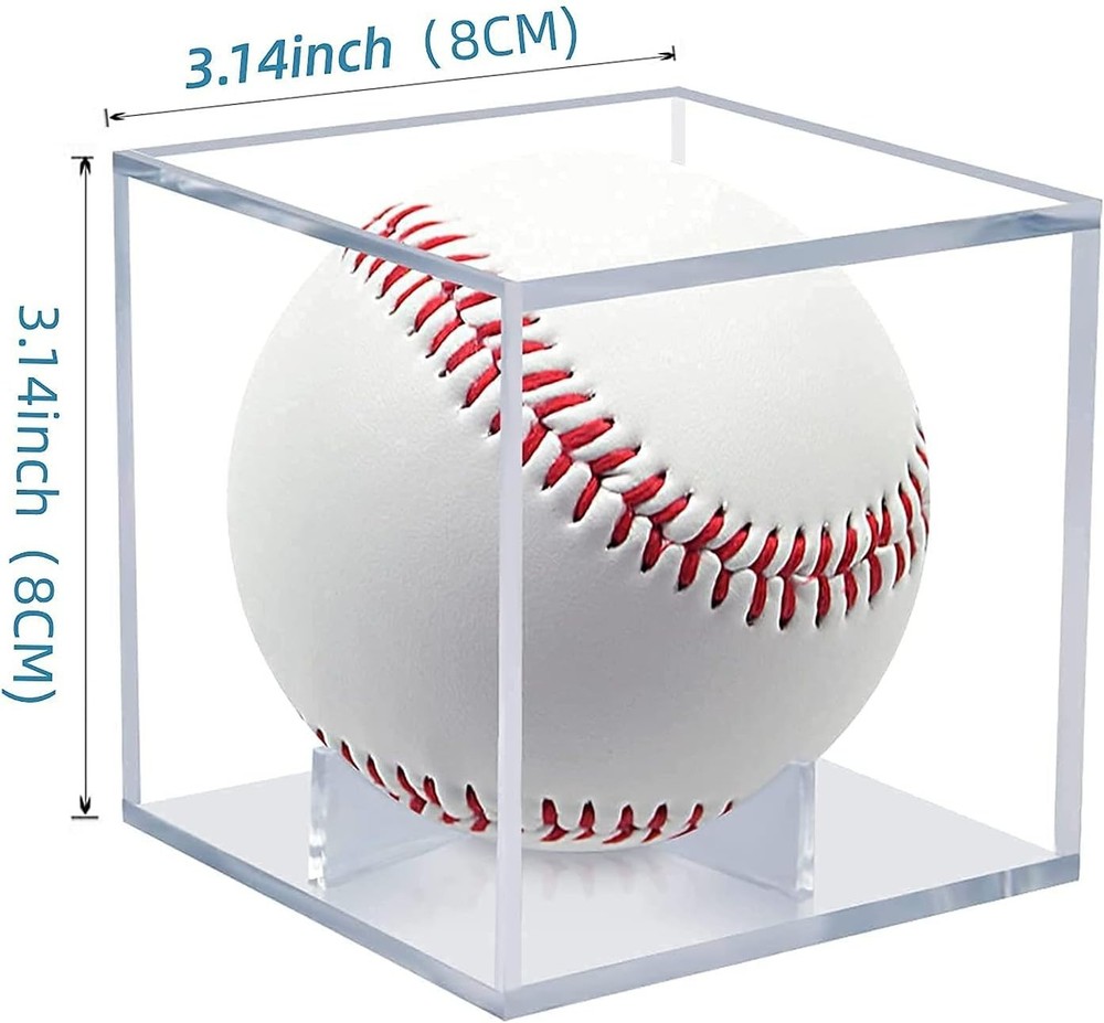 Quality 8 Pack Baseball Display Case - Stackable UV Protection for Collectibles