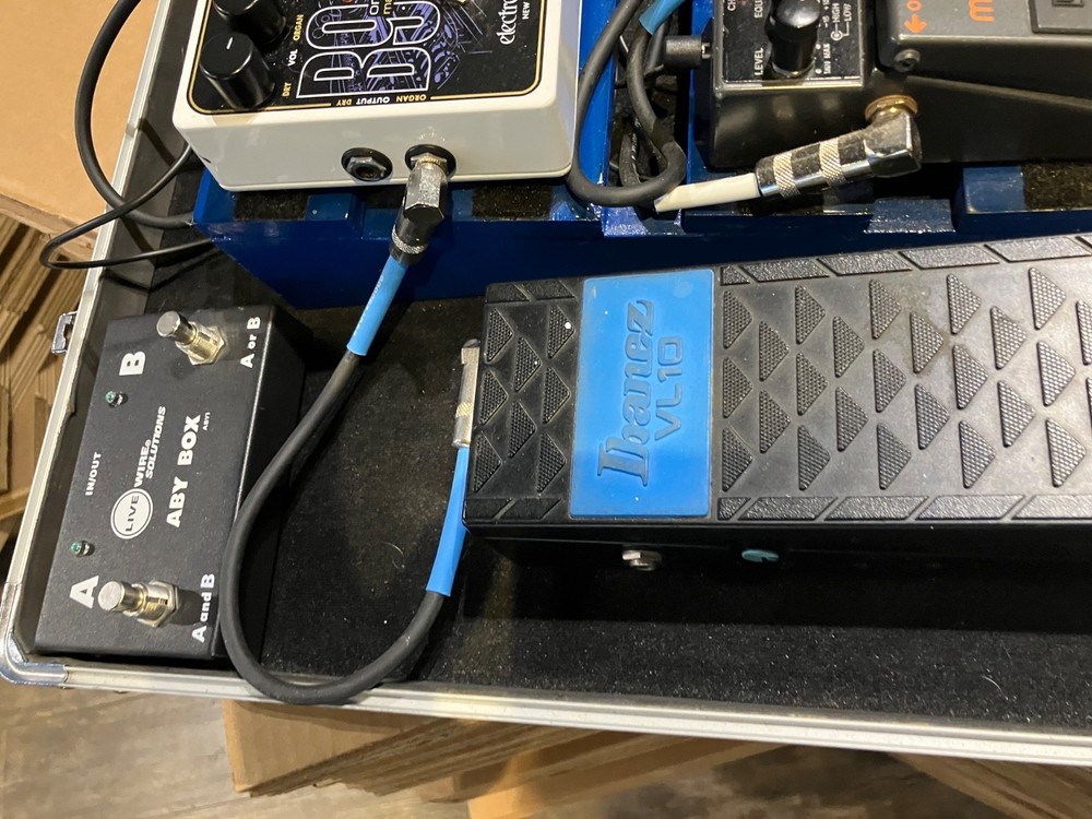 pedal board with pedals