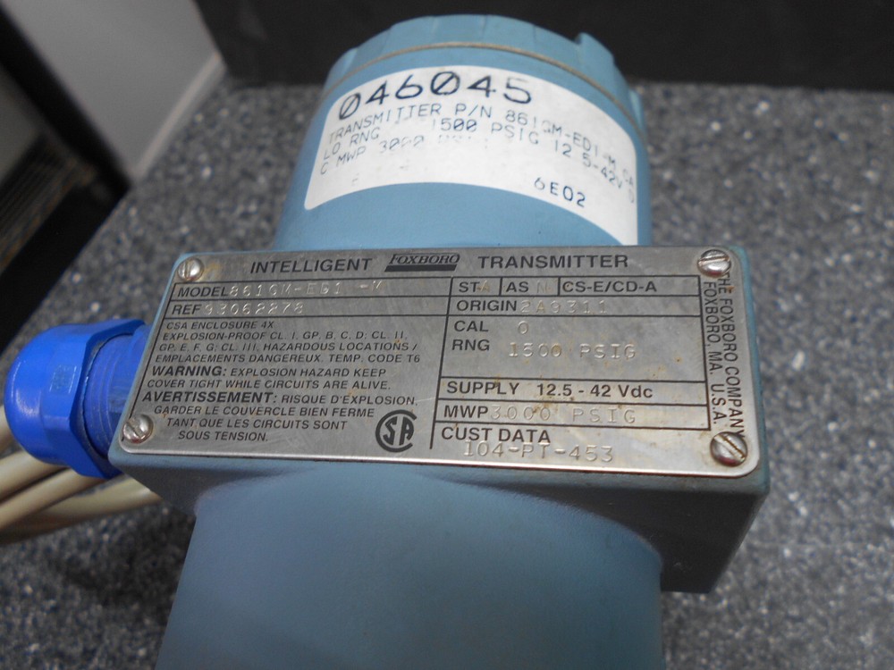 FOXBORO 861GM-ED1-M INTELLIGENT ELECTRONIC PRESSURE TRANSMITTER