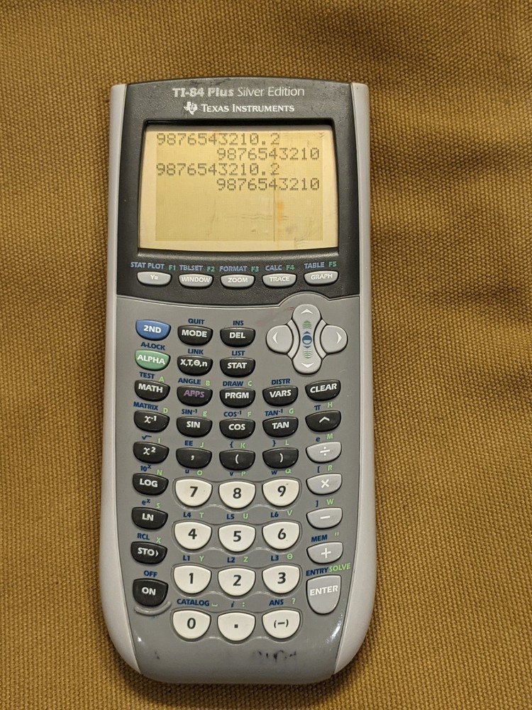 TI 84 Silver Edition Graphing Calculator Texas Instruments Ti-84 Plus
