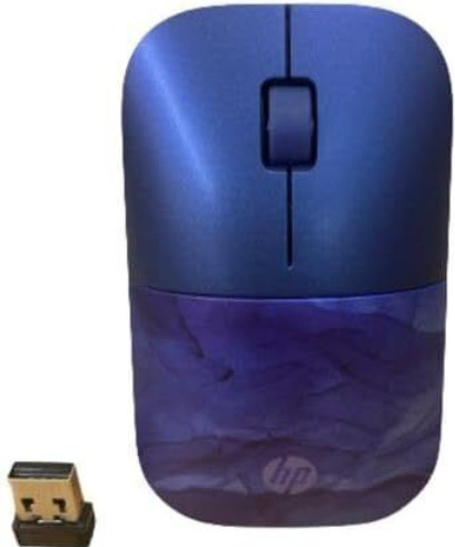 HP Z3700 Slim Wireless Computer Mouse with USB Dongle Blue