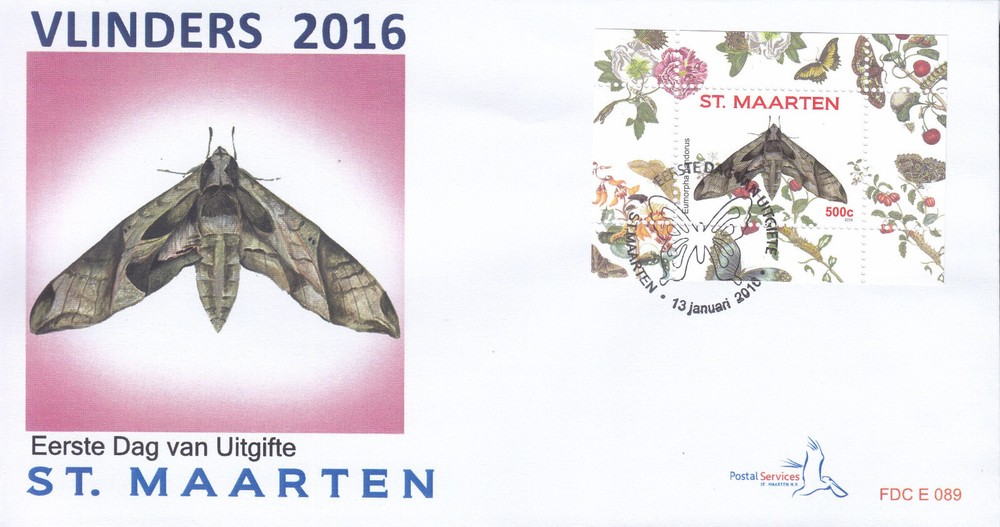 Sint Maarten Issue FDC 2016 (89) Butterflies
