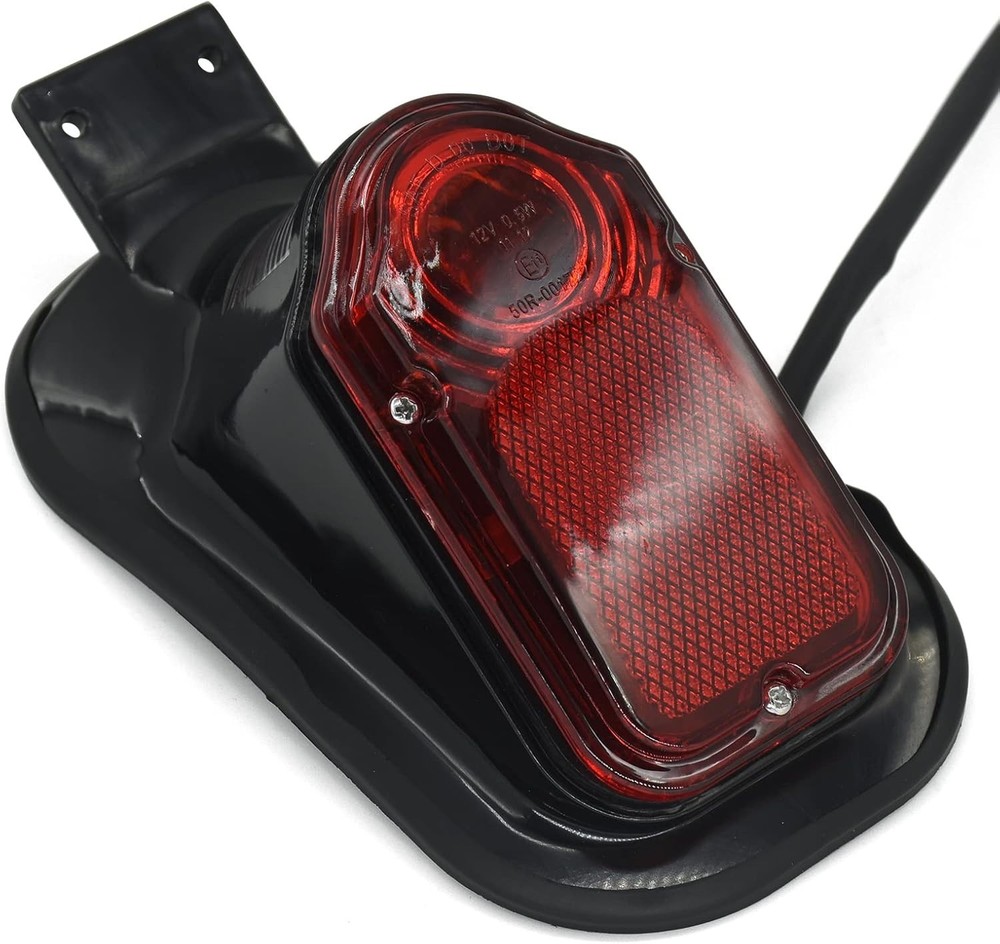 DKMTORK Motorcycle Plastic Brake/Tail Light (Black)