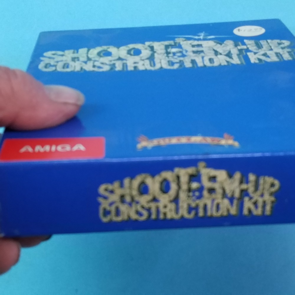 Shoot Em Up Construction Kit Box & Manual for Commodore Amiga Computer, 2 Disks