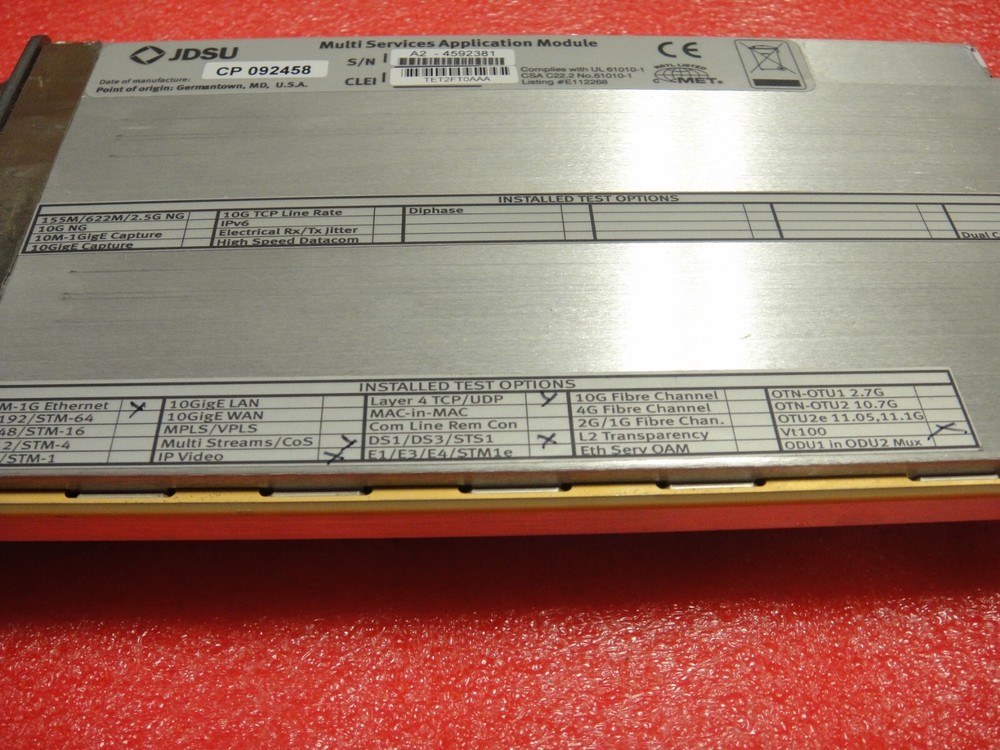 JDSU MSAM V2 C0400 Module pre owed pictured