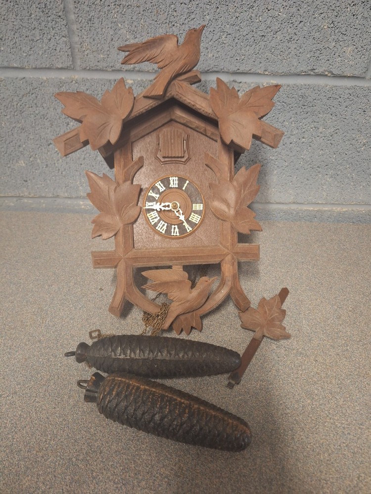 German Black Forest made Herbert Herr 8 day Cuckoo Clock -Untested.