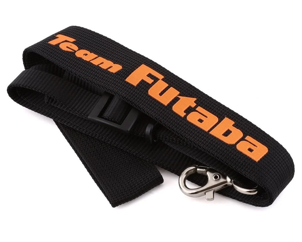 FUTEBB1063 TEAM FUTABA STRAP, BLACK & ORANGE NECK STRAP