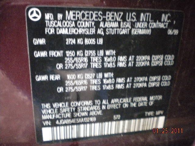 ML320 1999 Rocker Panel Moulding 9862693