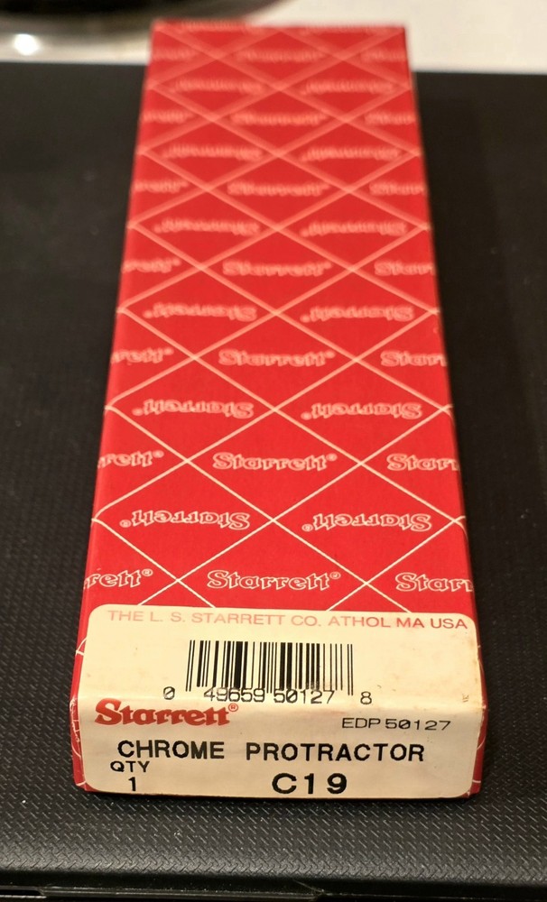 STARRETT CHROME PROTRACTOR #C19