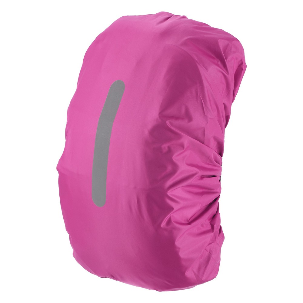 75L-85L Backpack Rain Cover with A Vertical Reflective Strap [Rose Red]