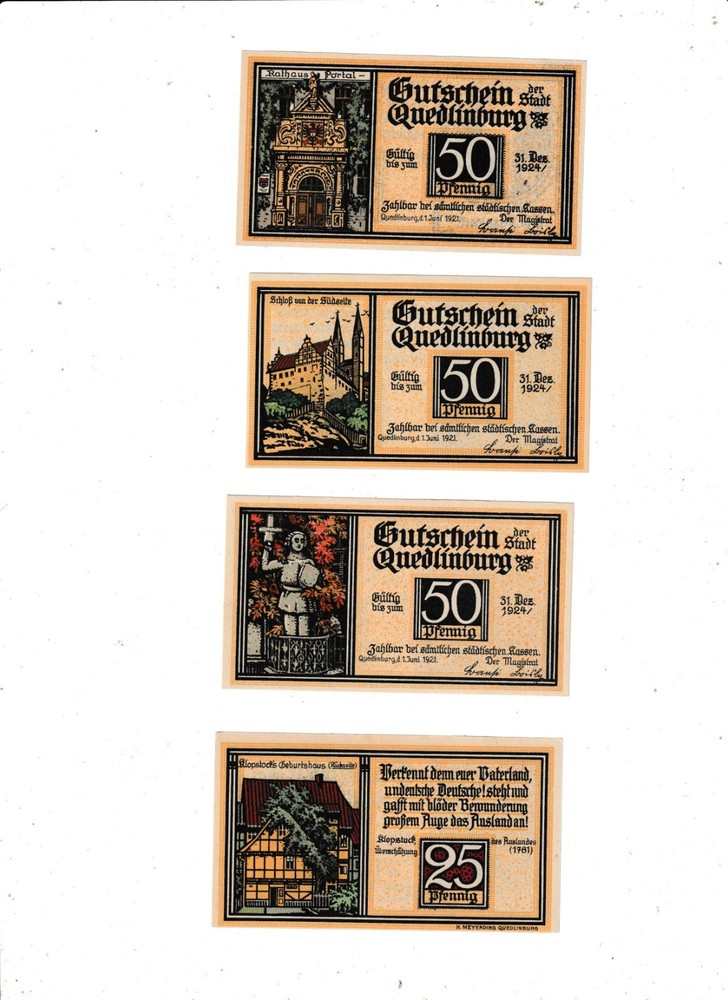 QUEDLINBURG  4  NOTES  1924