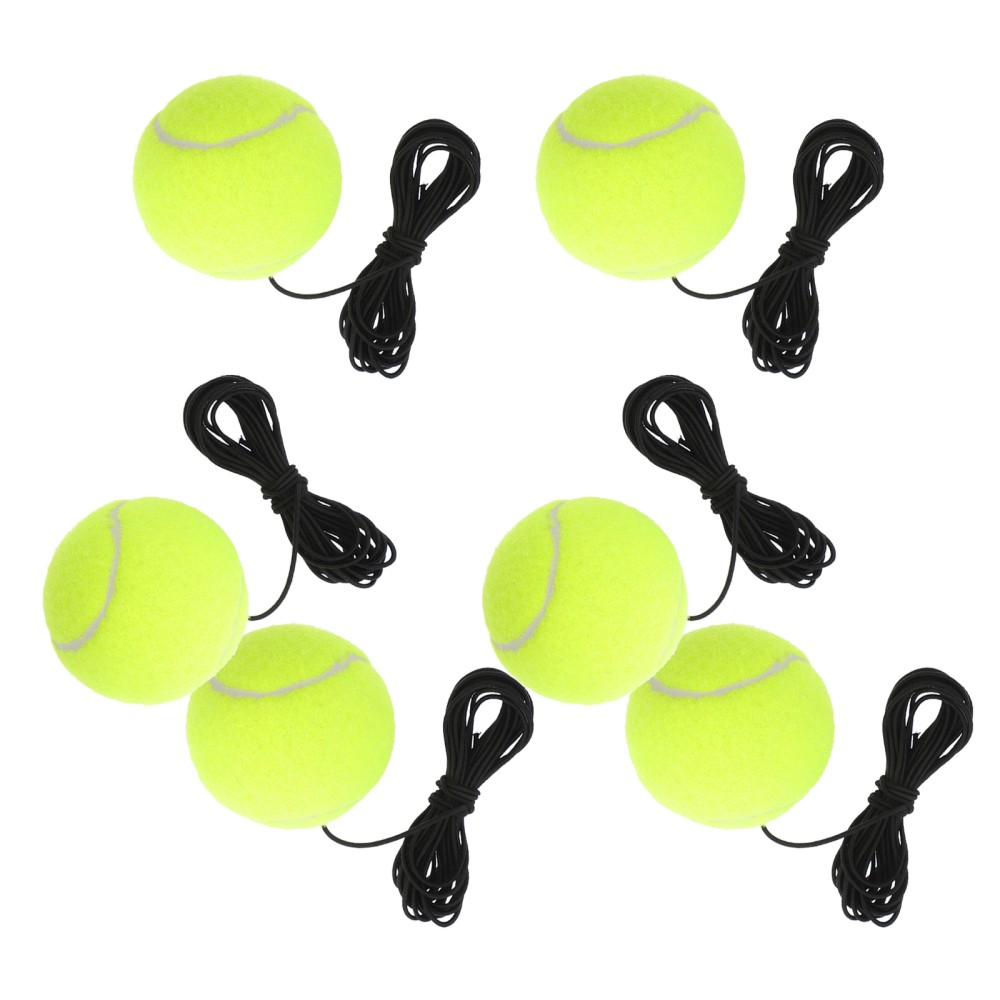6 Pcs Tennis with Line Single Player Replacement for Practice