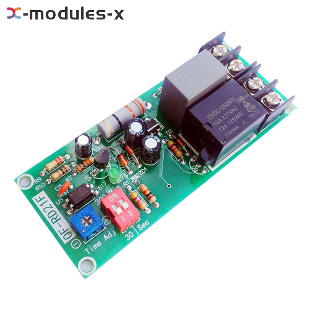 AC100-220V Adjustable Timer Control Relay Module Board For Delayed Fan Shutdown