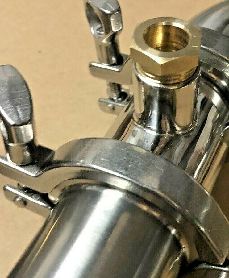 2 x 24 inch Stainless Tri Clamp Moonshine Reflux Still Distilling Column for Keg