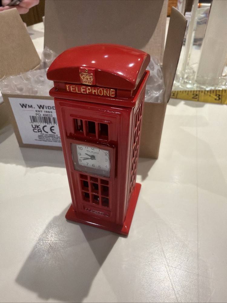 Wm Widdop Telephone Booth Clock