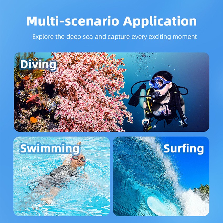 For Insta360 GO 3/3S Thumb Camera Waterproof Case 40m Diving Protective Case